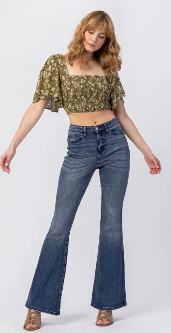 JUDY BLUE JB88148 BOOTCUT HIGH RISE EUC WESTERN STRETCHY SIZE 9/29